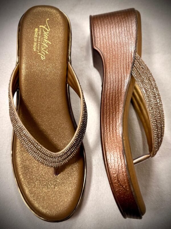 Elegant Ladies Sandals with Crystal-Embellished Strap – Stylish and Comfortable - Image 8