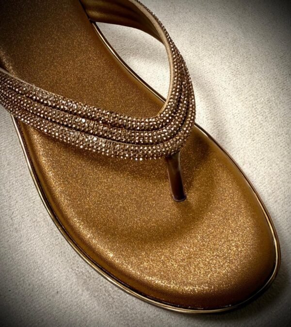 Elegant Ladies Sandals with Crystal-Embellished Strap – Stylish and Comfortable - Image 7