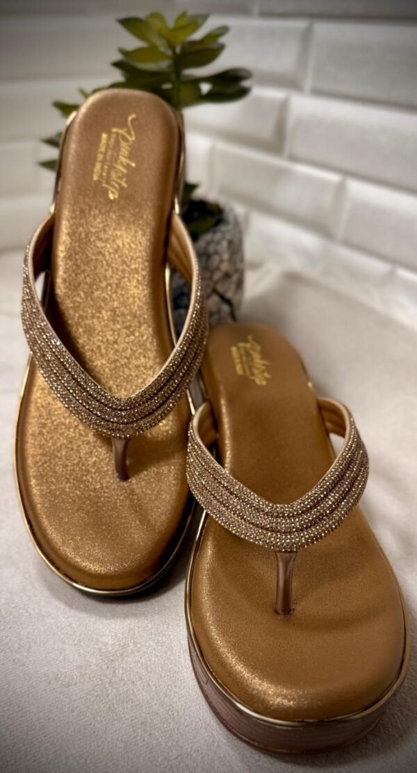 Elegant Ladies Sandals with Crystal-Embellished Strap – Stylish and Comfortable - Image 6