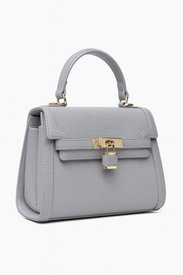 Elegant Ladies Leather Handbag with Gold Lock and Premium Detailing - Image 31