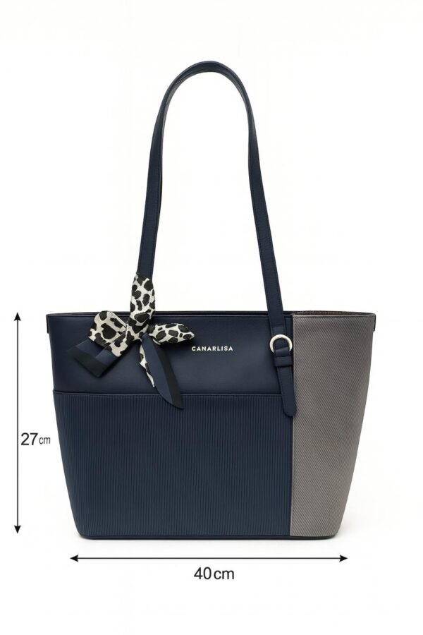 Stylish Ladies Tote Bag with Elegant Bow and Premium Detailing - Image 11