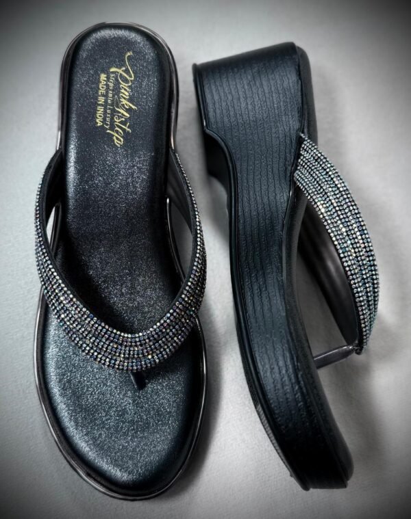 Elegant Ladies Sandals with Crystal-Embellished Strap – Stylish and Comfortable - Image 12