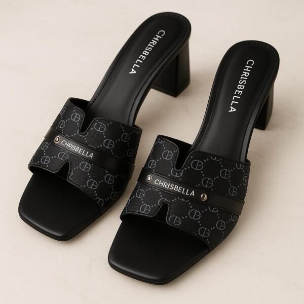 Chrisbella Ladies Block Heel Sandal - Image 3