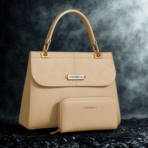 Chrisbella Luxury Handbag with Wallet Set - Image 3