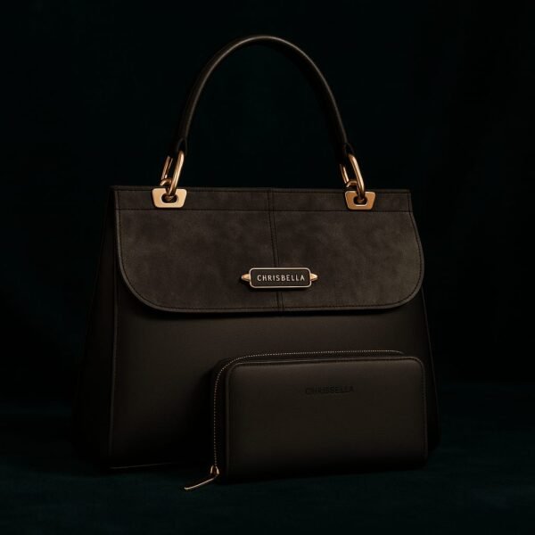 Chrisbella Luxury Handbag with Wallet Set - Image 5