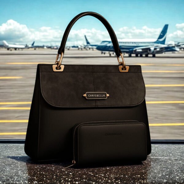 Chrisbella Luxury Handbag with Wallet Set - Image 6