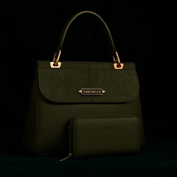Chrisbella Luxury Handbag with Wallet Set - Image 14