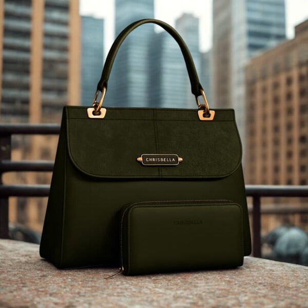 Chrisbella Luxury Handbag with Wallet Set - Image 15