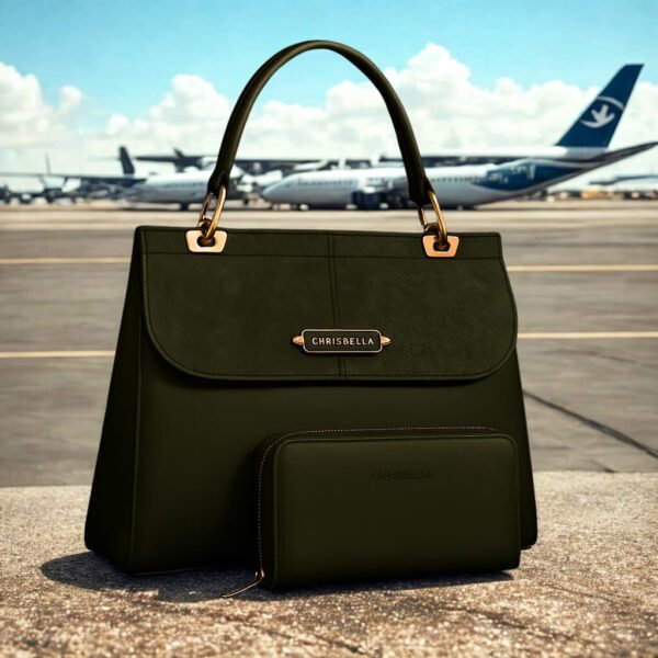 Chrisbella Luxury Handbag with Wallet Set - Image 16